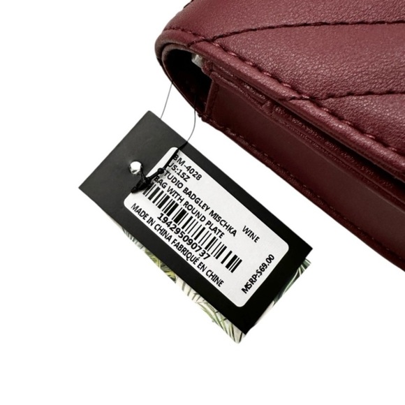 Badgley mischka wine 🍷 purse nwt tags - Picture 2 of 3